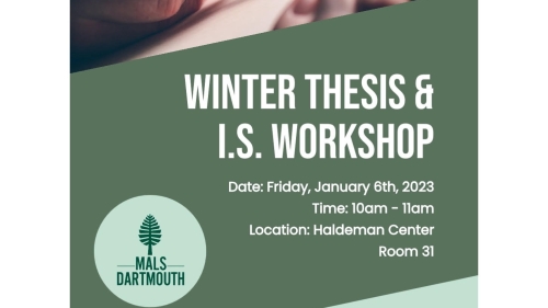 Thesis is workshop flyer