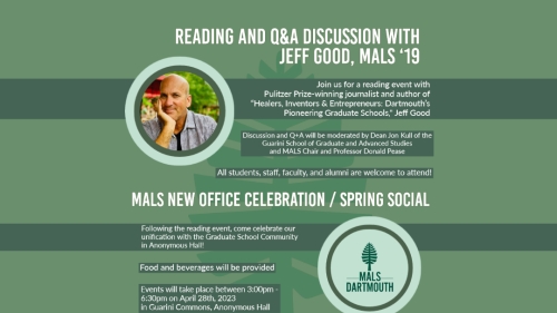 spring social and jeff good event poster
