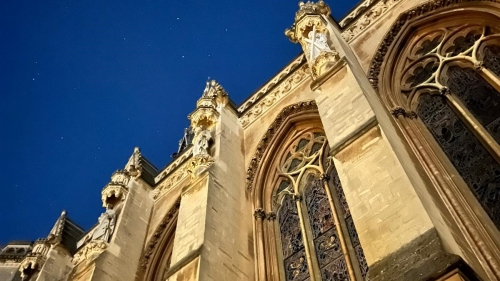Exeter College at night, 2022